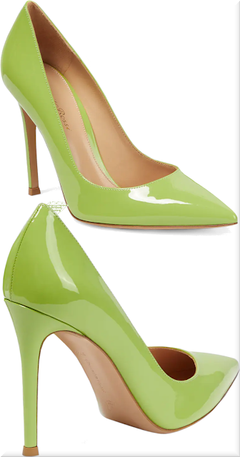 ♦Gianvito Rossi green Gianvito 105 patent leather pumps #gianvitorossi #shoes #green #brilliantluxury