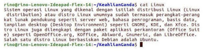 Contoh perintah dasar OS Linux Ubuntu