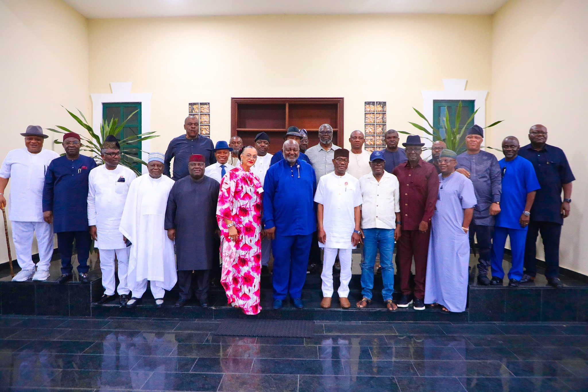 Former Governor of Rivers State, Nyesom Ezenwo Wike, hosted in Port Harcourt by former NBA President, Okocha, OFR, SAN