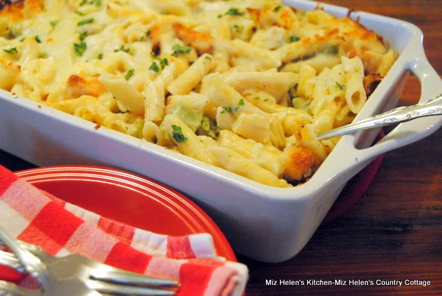 Chicken Alfredo Penne Bake at Miz Helen's Country Cottage