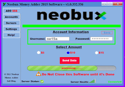 Neobux Money Adder 2015 Software - Screenshot