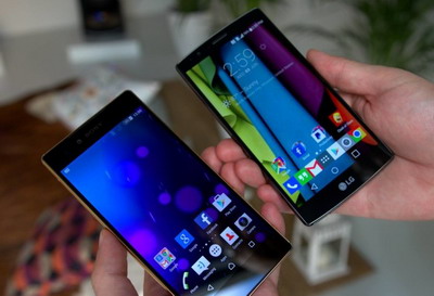 Perbandingan Layar Sony Xperia Z5 Premium vs. LG G4