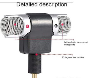 ZYSWS Portable mini microphone for phone Recordings for YouTube iphone 8 microphone(4 poles)