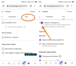 cara membuat soal di google form