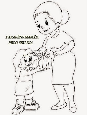 Dia Das Mães Para Colorir