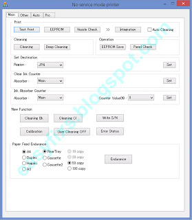 Download for free the Canon Service Tool v.5103, Service Tool v.5105