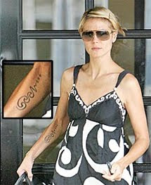 Heidi Klum Tattoos Art