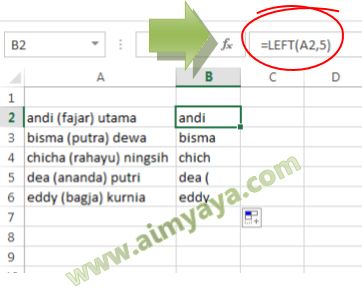 Mengambil dan Menghapus sebagian teks di Microsoft Excel Ahli Matematika Cara Ambil dan Menghilangkan Huruf/Karakter dari Teks di Excel