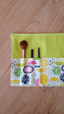 DIY makeup brush roll (tutorial)