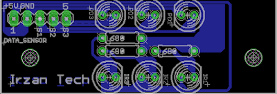 PCB layout rangkaian sensor garis