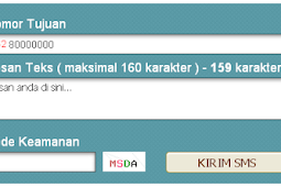 Cara Memasang Widget SMS Gratis Pada Website atau Blog