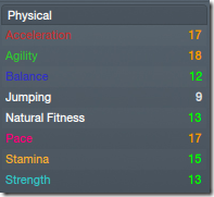 Physical attributes