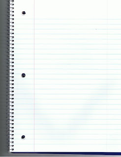 BLANK NOTEBOOK PAPER