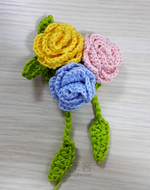 Crochet Bag, decorated with roses. Вяжем крючком сумку с розами