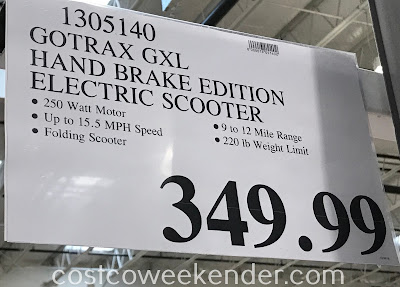 Deal for the Gotrax GXL Folding Electric Scooter at Costco
