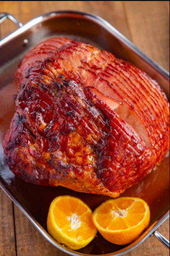 BAKED HAM WITH BROWN SUGAR GLAZE RECIPE EASY