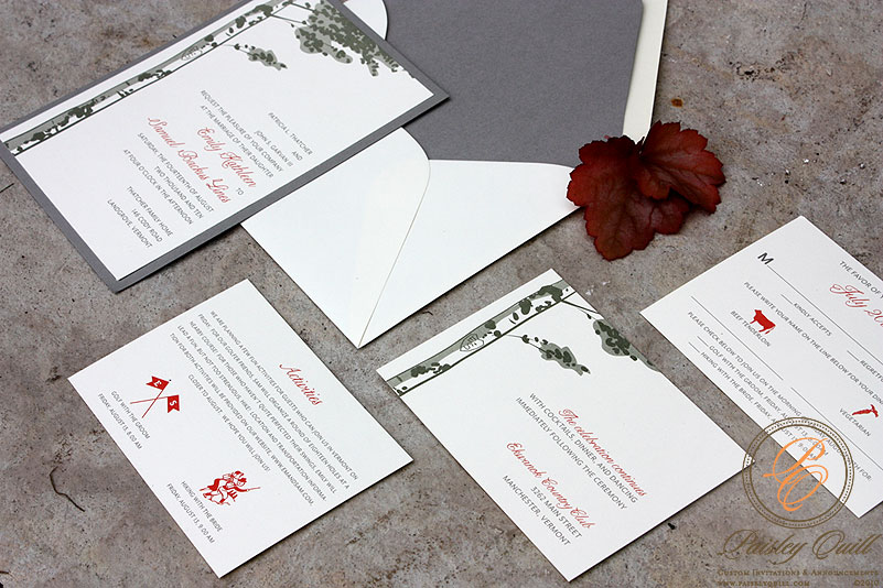 Birch Tree Wedding Invitations