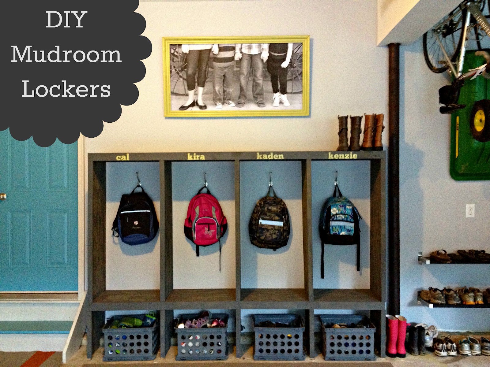 DIY Mudroom Lockers Garage Mudroom Makeover