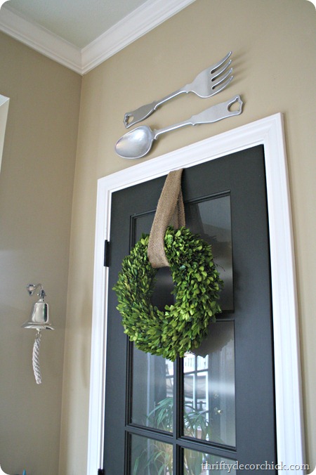 spring boxwood wreath