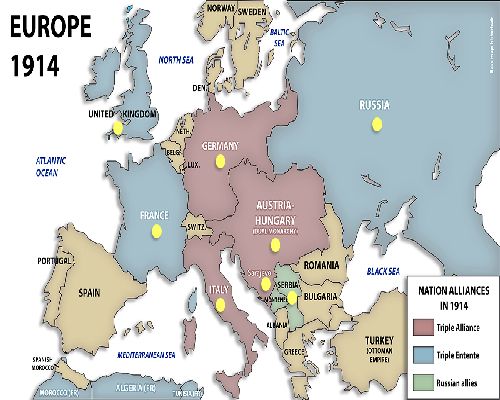 1914 Political Map Of Europe