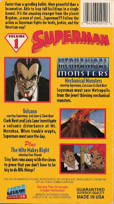 Superman Mechanical Monsters VHS