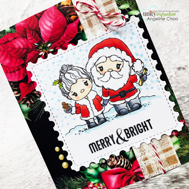 ScrappyScrappy: Unity Stamp - Christmas Edition #scrappyscrappy #unitystampco #card #cardmaking #christmascard #holidaycard #youtube #quicktipvideo #stamping #christmasedition #unitystamppapers #gracilliedesign #gracielliedesignpapers #christmaspapers #santaandthemrs #santaclaus #mrsclaus #katscrappiness #postagestampdie #trendytwine #rustictextiles #rusticwinterwishes