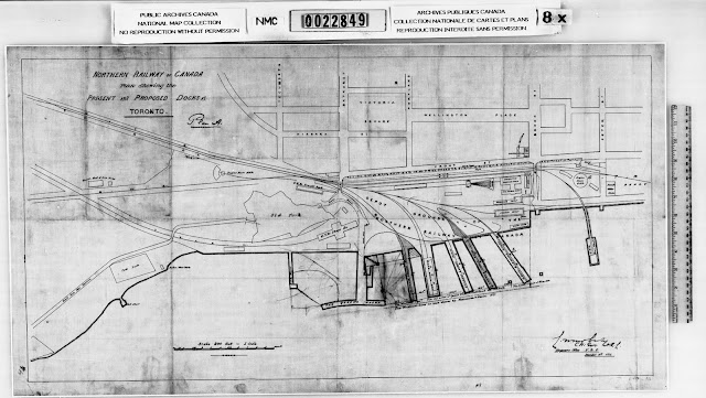 Map: 1872 Moberly: Plan showing the present and proposed docks at Toronto