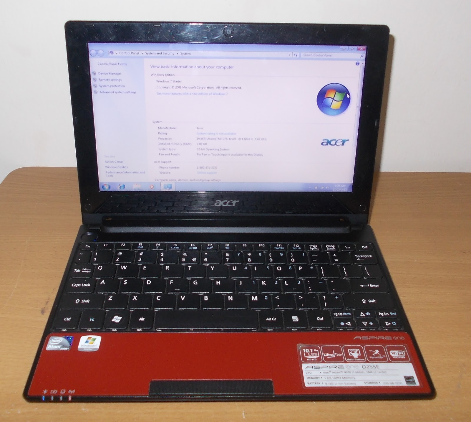 ... Sales and Services: USED Netbook Acer Aspire One D255E (RM 685