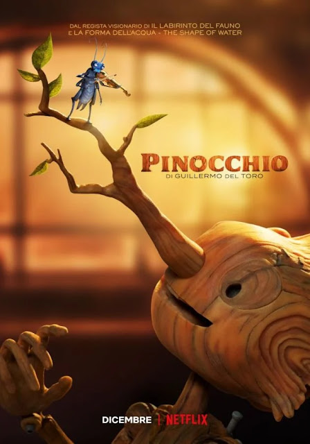 Pinocchio di Gullielmo Del Toro: locandina italiana ufficiale