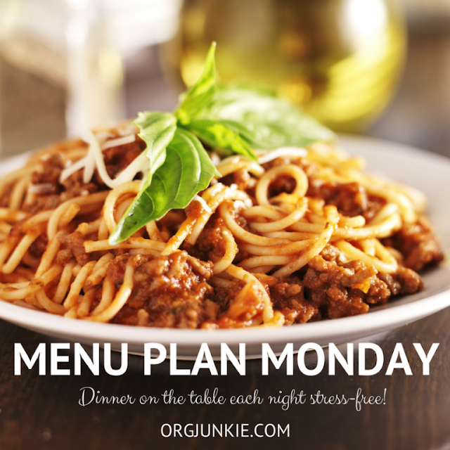  Menu Plan Monday