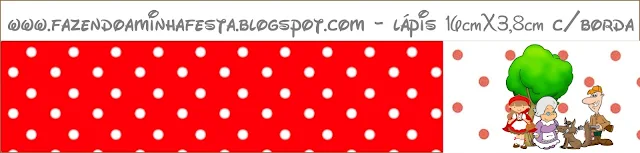 Little Red Riding Hood Party, Free Printable Candy Bar Labels.