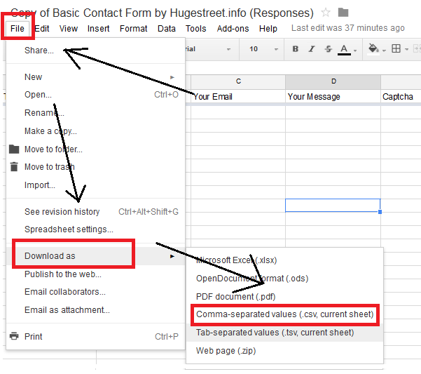 Guide To Create A Contact Form Using Google Docs 
