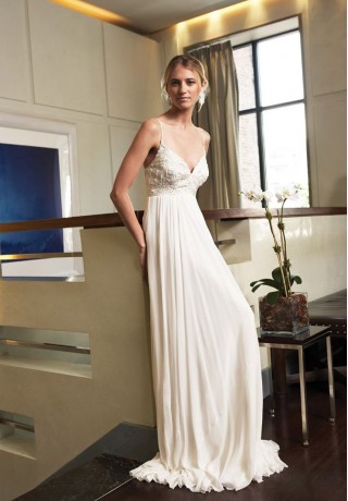 spaghetti-straps-sweetheart-empire-simple-wedding-dresses