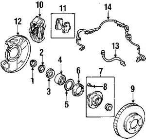 2003 Audi S8 Rear Brake Components – ABS Sensor and Caliper