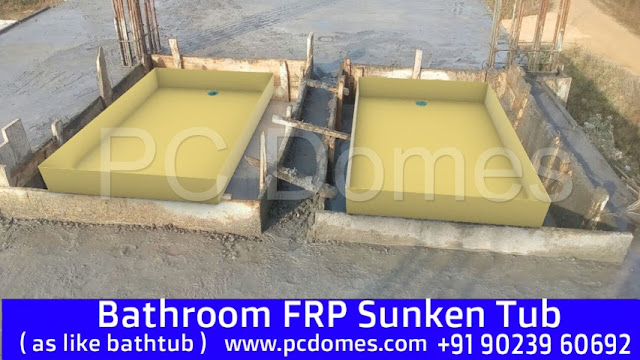 waterproofing materials for terrace,reinforcement in sunken slab,fiberglass sheet,FRP lining Solutions With Fiberglass Mesh Tub Coating,Gel Coated Fiberglass Sunken Tub Is the best Waterproofing Solution