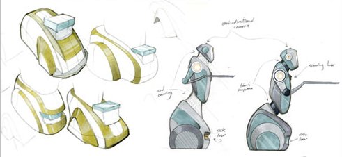 Dibujo conceptual CMU Snackbot