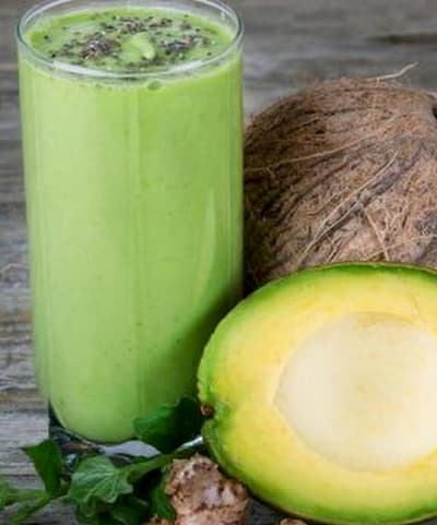 Keto Avocado Smoothie With Coconut Milk, Ginger, and Turmeric