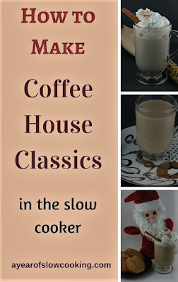 Save Money by making your own favorite coffee house favorite at home in your crockpot slow cooker! I like the gingerbread latte, but there is also chai tea, peppermint hot chocolate, and pumpkin spice latte!!