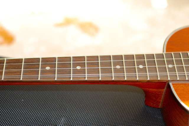 Ohana TK-35G-5 Tenor 5 string ukulele neck