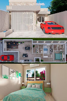 Planos y Fachadas 3D de Casas Pequeñas