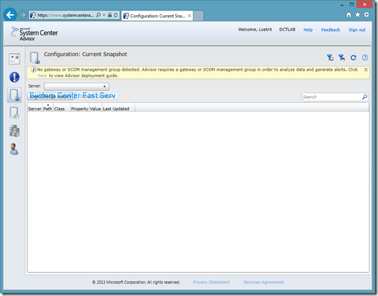 3_Configuration - Current Snapshot