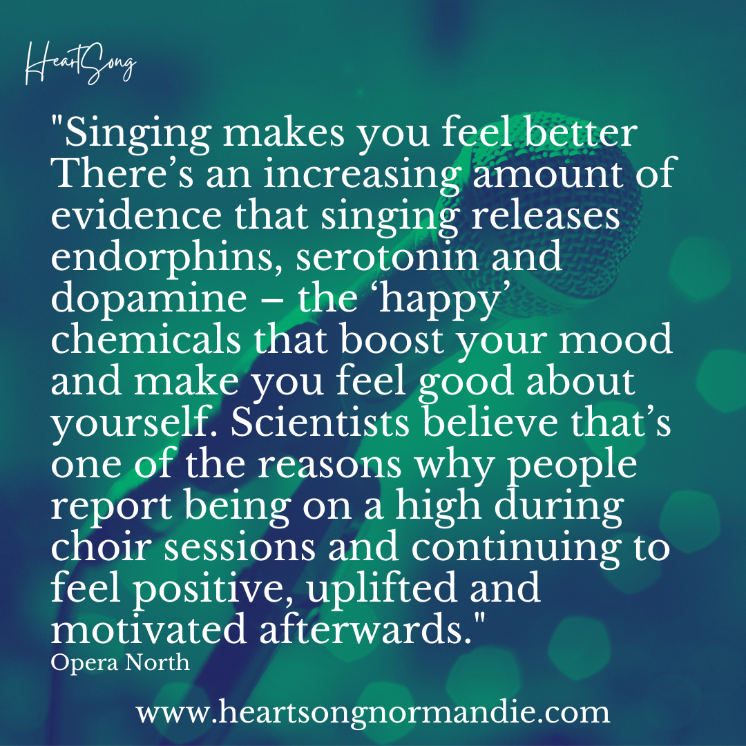 singing makes you feel good