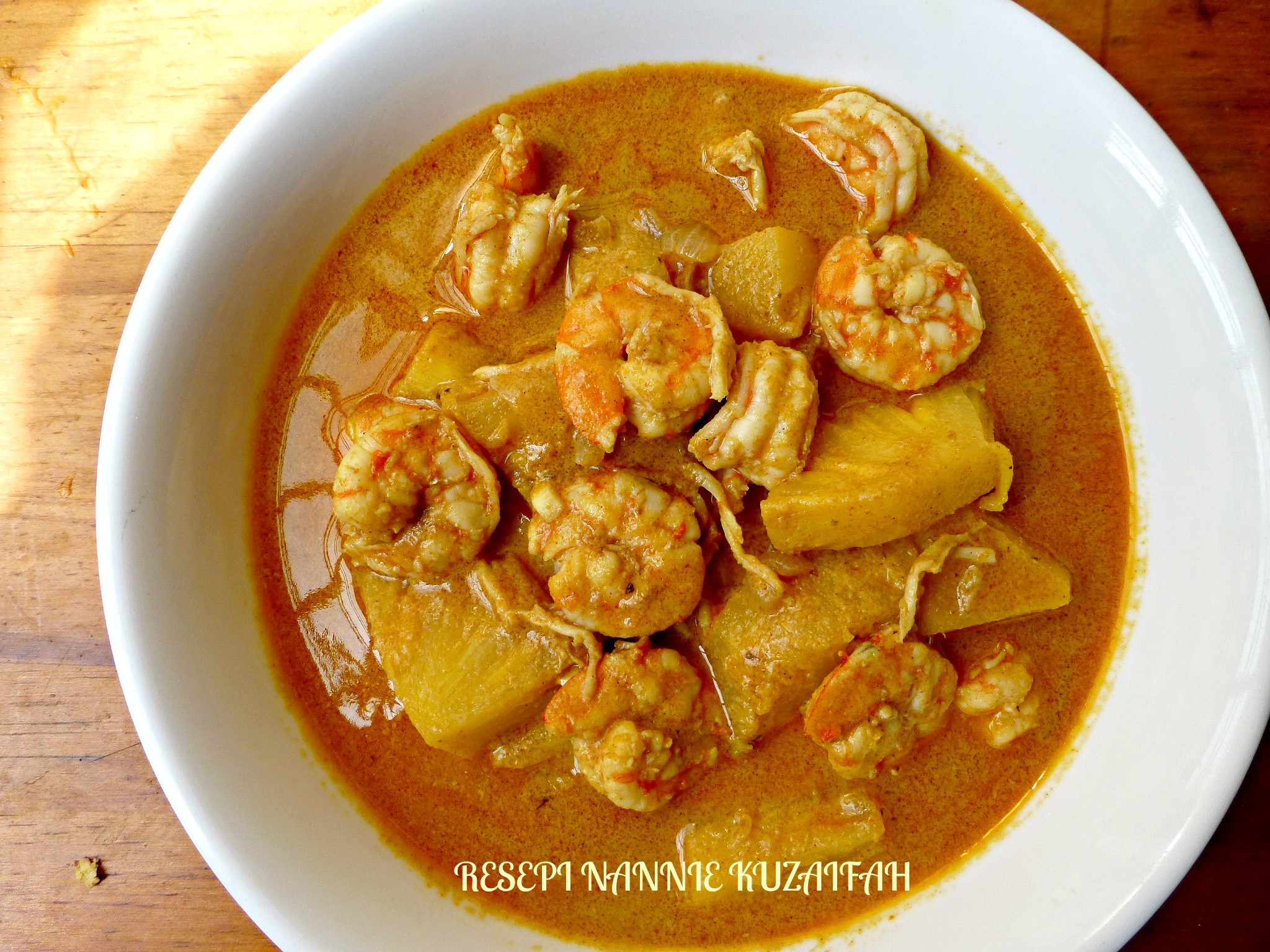 Resepi udang masak nenas