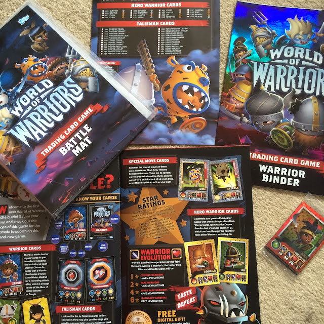 starter pack World of Warriors trading card game by Topps