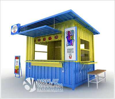 booth container minimalis