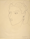 Portrait of a Woman by Henri Matisse - Portrait Drawings from Hermitage Museum