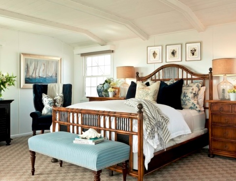 Traditional Coastal Bedroom Design