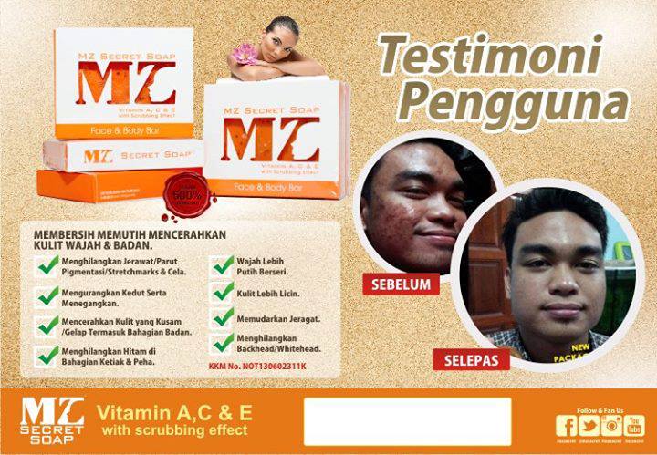 Sabun Ajaib MZ Secret Soap (Vitamin A,C Dan E)