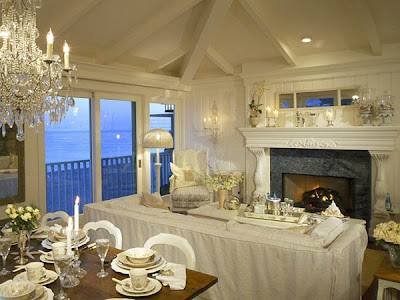 Decorating Living Room on Coastal Living Magazine Dining And Living Room  Very Elegant With The