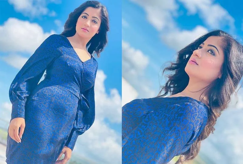 Ollywood Actress Lipsa Mishra Stunned In Her Blue Dress